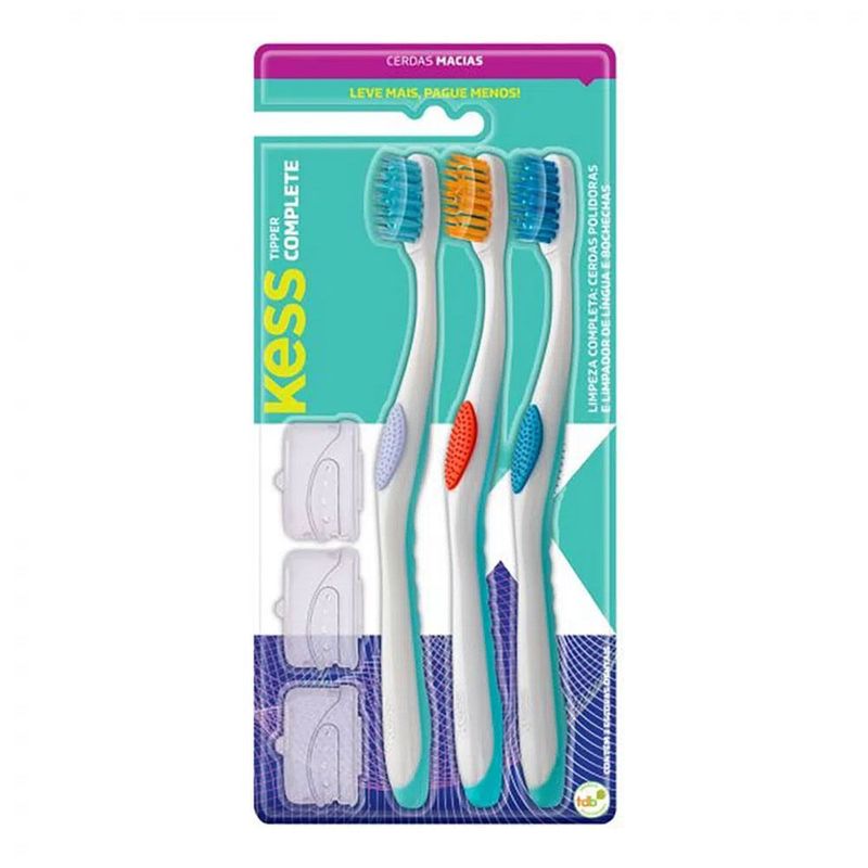 ESCOVA DENTAL KESS TIPPER MACIA 3UN
