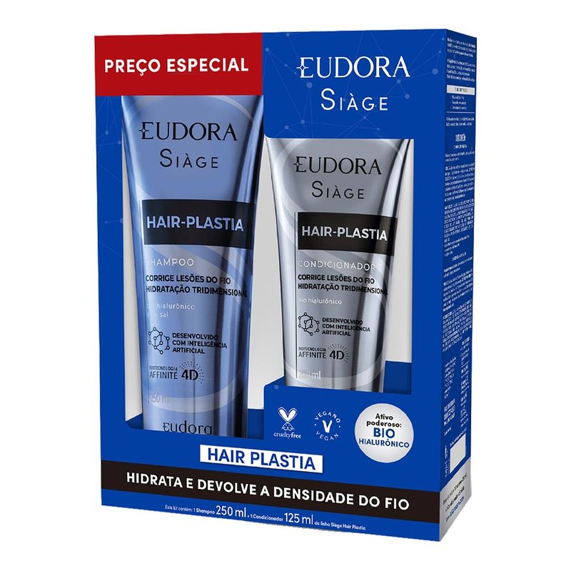 KIT EUDORA SIAGE HAIR PLASTIA SH+COND