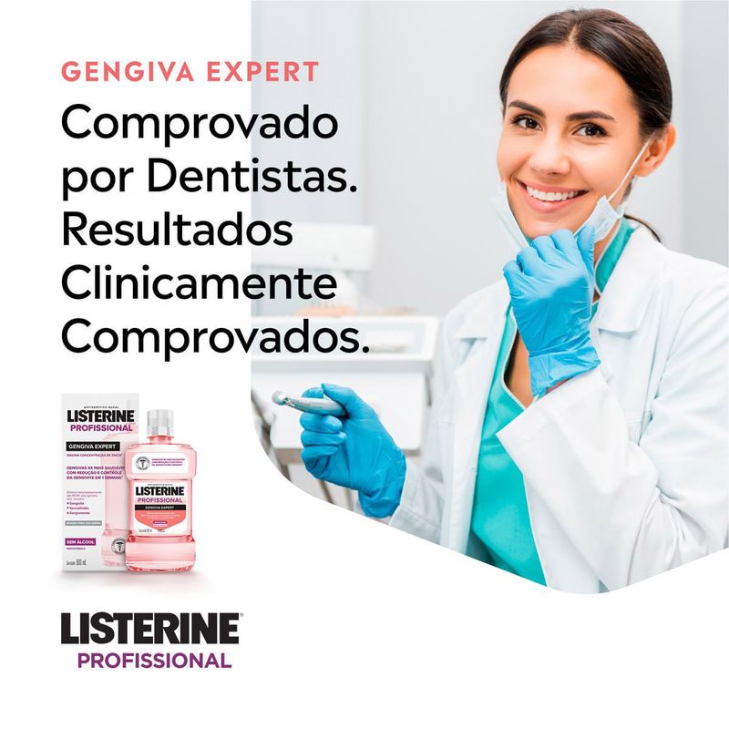 LISTERINE ENXAGUATOR BUCAL PROFISSIONAL GENGIVA EXPERT 250ML