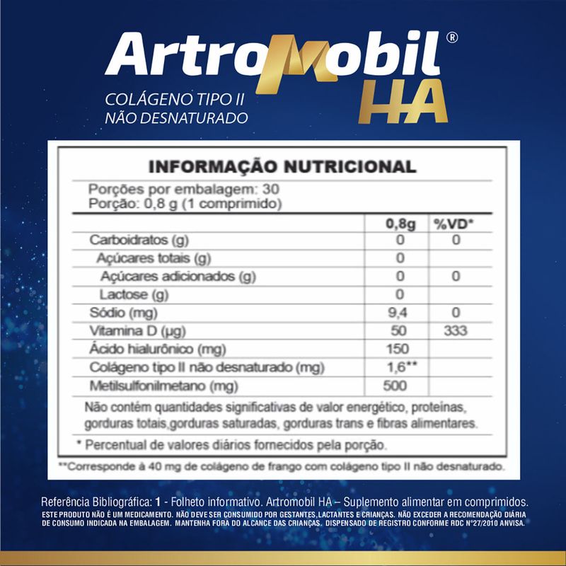 ARTROMOBIL HA 30CAP