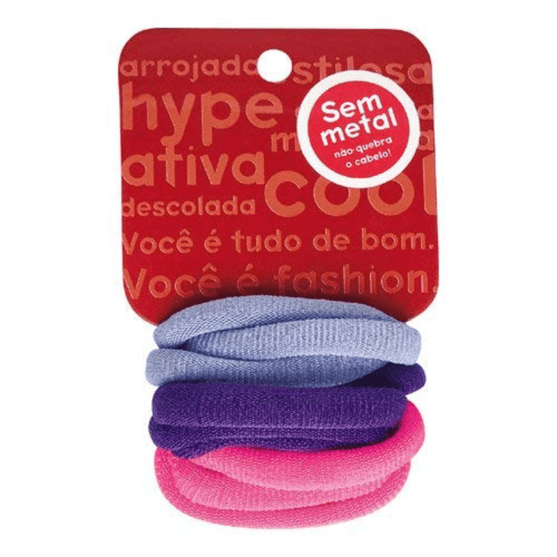 ELASTICOS MEDIOS COLORIDOS PARA CABELOS RICCA 1UN