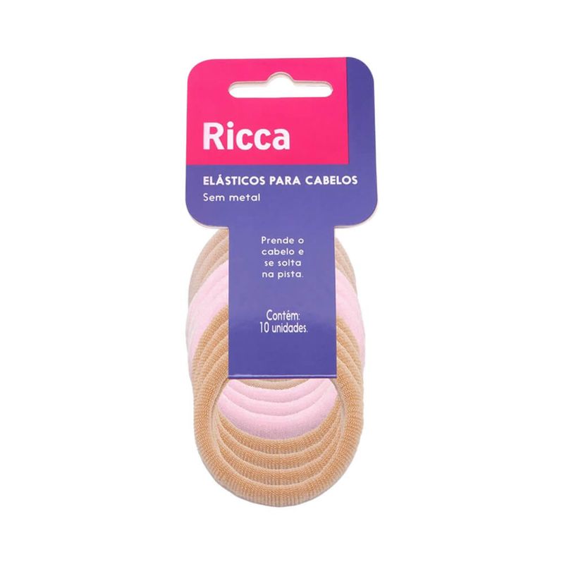 ELASTICOS MEDIOS BEGE PARA CABELOS RICCA 1UN
