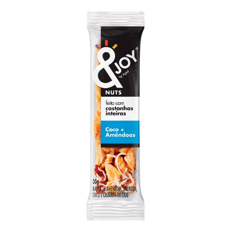 BARRAS & JOY COCO E AMENDOAS 30G