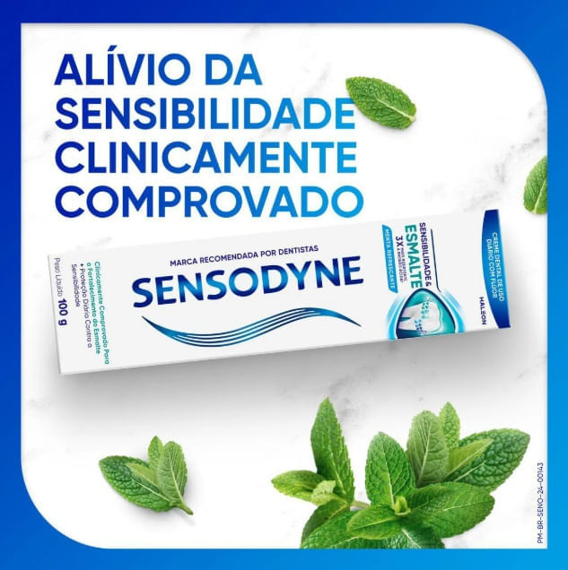 CREME DENTAL SENSODYNE SENSIBILIDADE ESMALTE 100G
