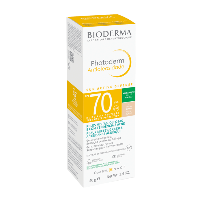 BIODERMA PHOTODERM FPS70 ANTIOLEOSIDADE MUITO CLARO 40G