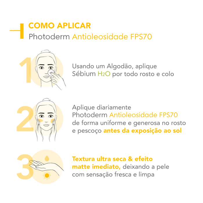 BIODERMA PHOTODERM FPS70 ANTIOLEOSIDADE MUITO CLARO 40G
