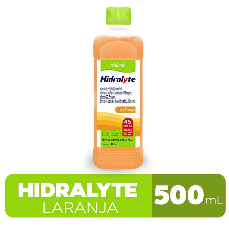 HIDRALYTE LARANJA NATULAB 500ML
