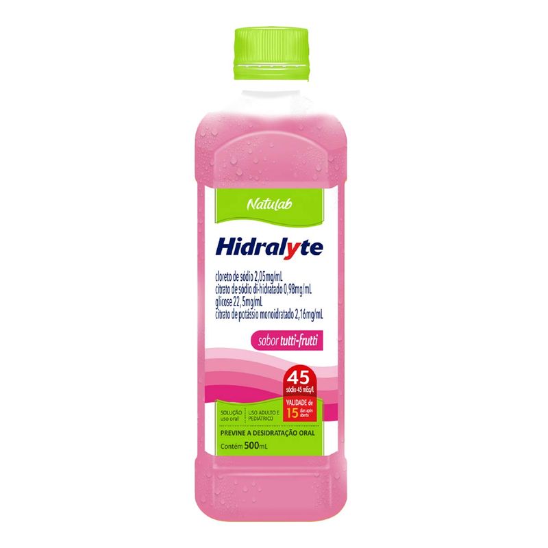 HIDRALYTE TUTTI FRUTTI NATULAB 500ML
