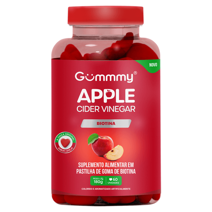 GUMMY APPLE CIDER VINEGAR BIOTINA 60UN