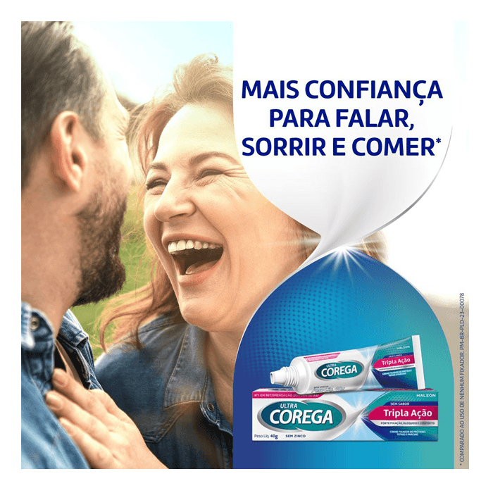 COREGA ULTRA TRIPLA AÇAO CREME SEM SABOR 40G