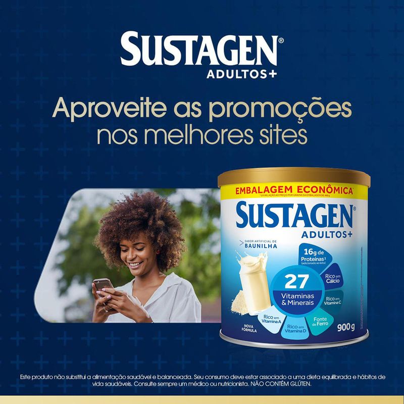 SUSTAGEN ADULTO BAUNILHA 900G