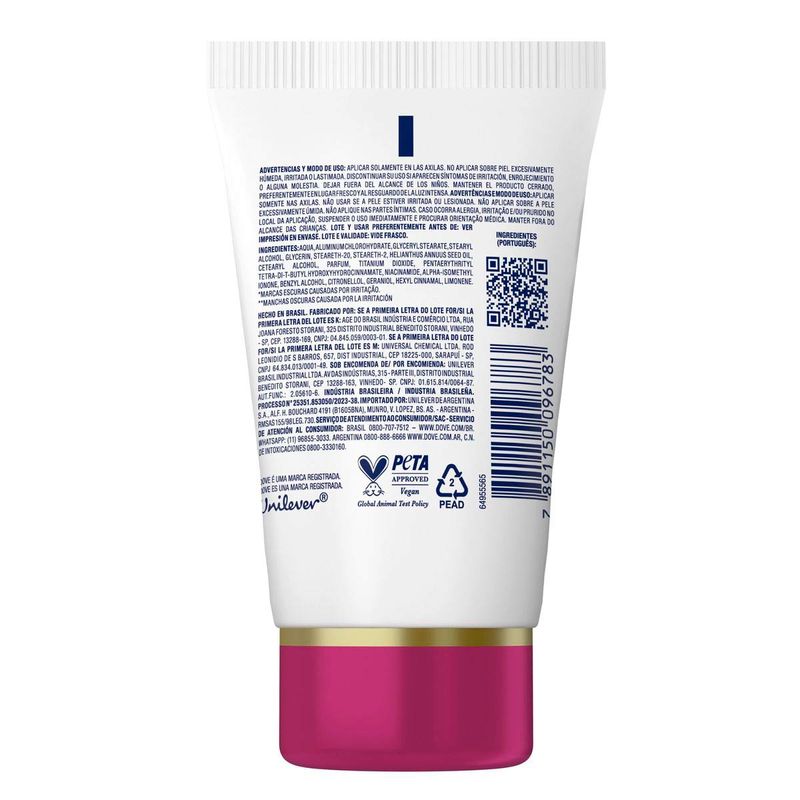 DESODORANTE DOVE SERUM CREAM PREVINE ESCURECIMENTO 50G