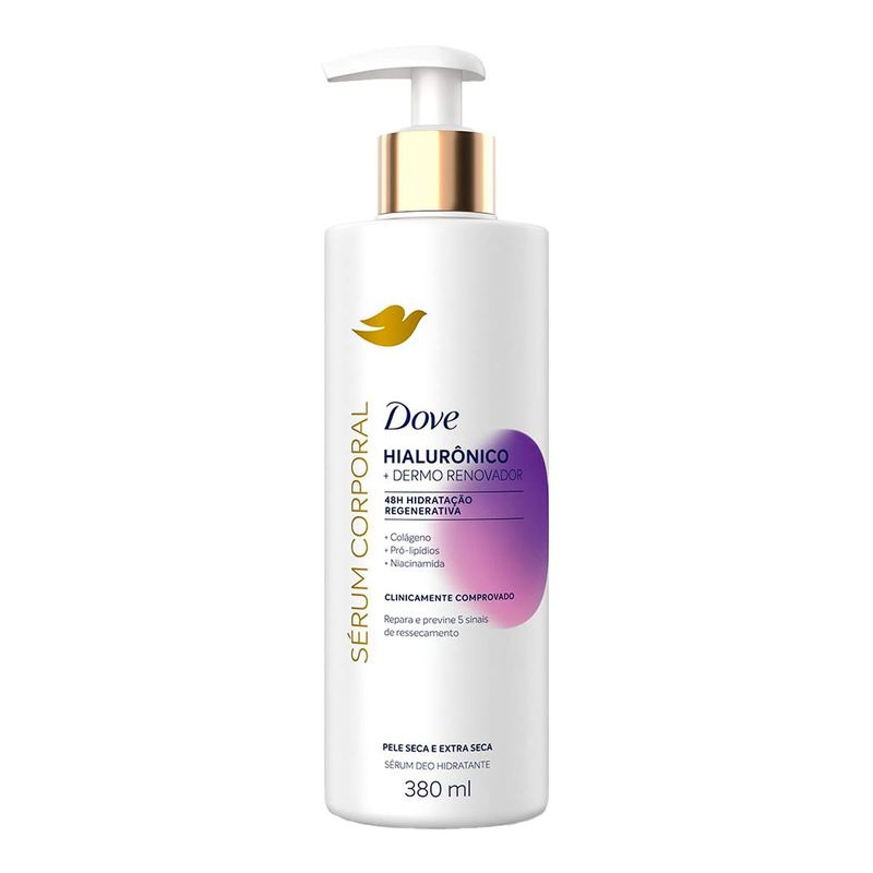 DOVE SERUM CORPORAL HIALURONICO DERMO RENOVADOR 380ML PUMP