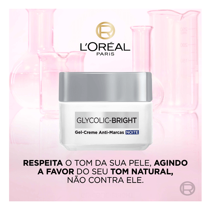 LOREAL GLYCOLIC BRIGHT ANTI-MARCAS NOITE 49G