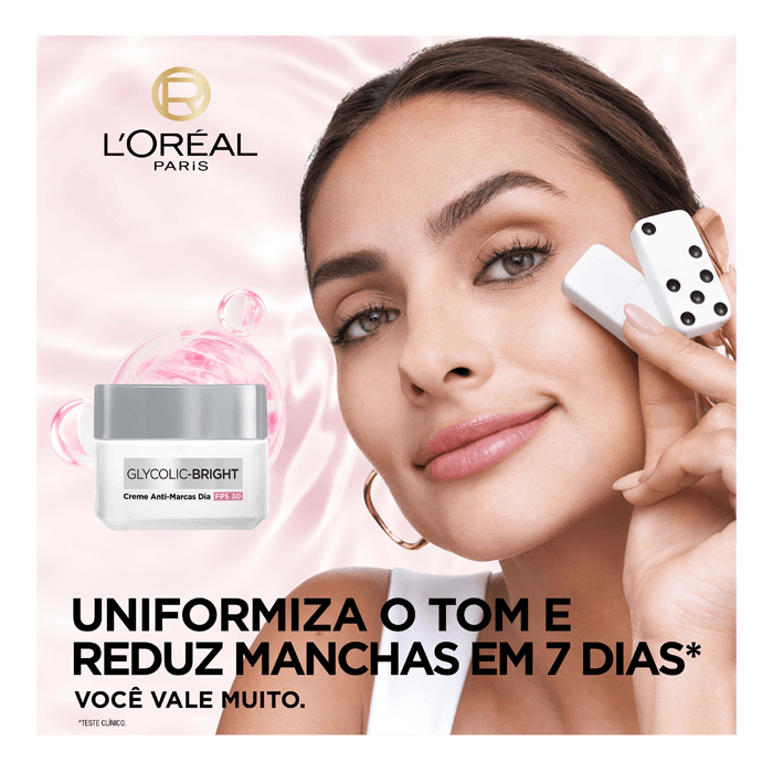 LOREAL GLYCOLIC BRIGHT ANTI-MARCAS FPS30 49G