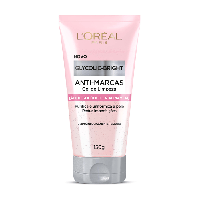 GEL DE LIMPEZA GLYCOLIC BRIGHT ANTI-MARCAS LOREAL 150ML