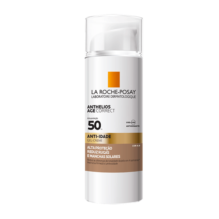 ANTHELIOS AGE CORRECT ANTI-IDADE FPS50 COR 4.0 50ML PUM