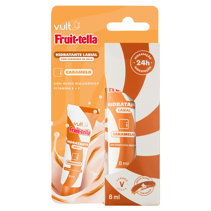 VULT HIDRATANTE LABIAL FRUITTELLA CARAMELO 8ML