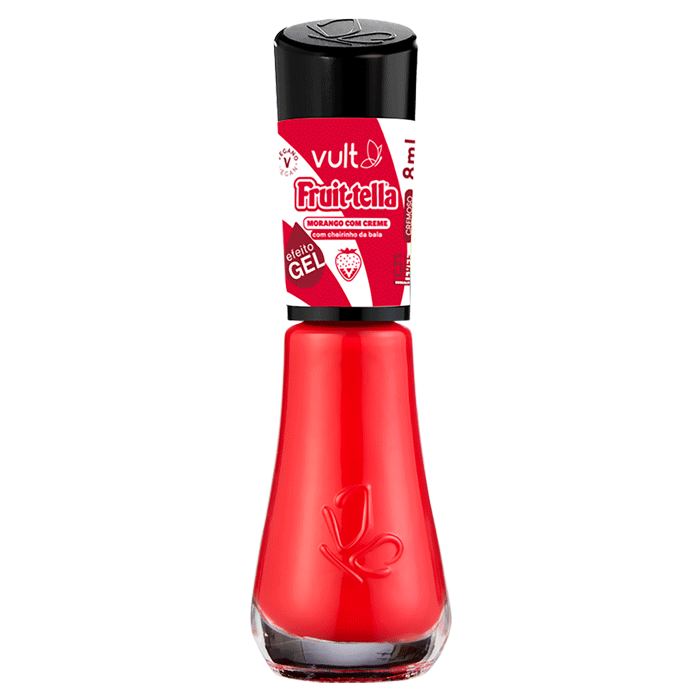 ESMALTE VULT FRUITTELLA MORANGO COM CREME 8ML