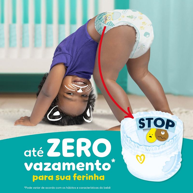 FRALDA PAMPERS AJUSTE TOTAL PANTS 84UN