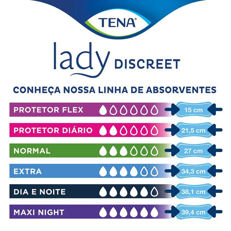 ABSORVENTE TENA LADY DISCREET FLEX 15UN