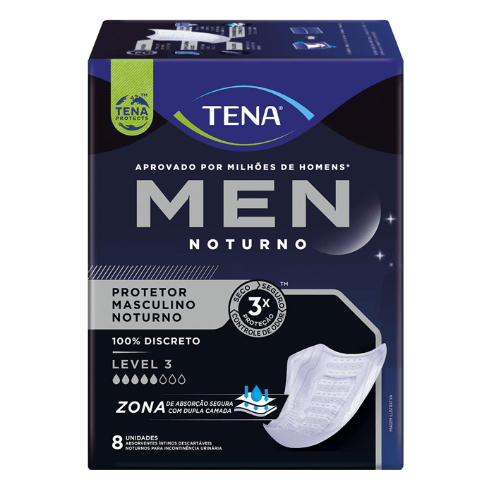 ABSORVENTE TENA MEN LEVEL 2 NOTURNO 8UN