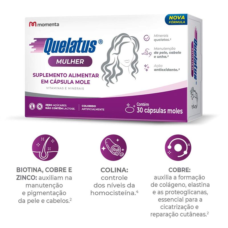 QUELATUS MULHER 30CAP