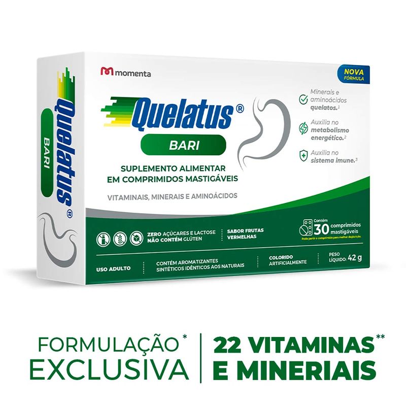 QUELATUS BARI 30CPR MASTIGAVEIS