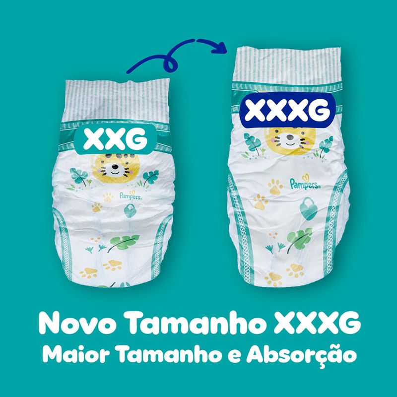 FRALDA PAMPERS CONFORT SEC XXXG 74UN