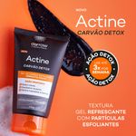 ACTINE GEL DE LIMPEZA ESFOLIANTE CARVAO DETOX 100G