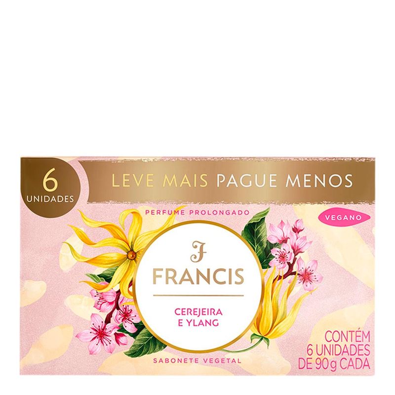 KIT SABONETE FRANCIS ROSA 6UN 90G