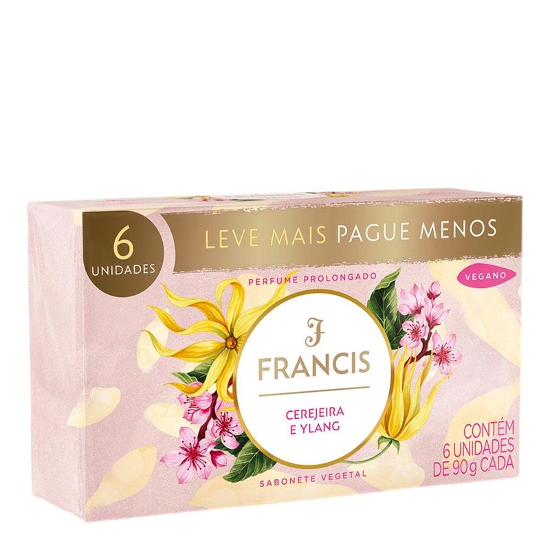 KIT SABONETE FRANCIS ROSA 6UN 90G