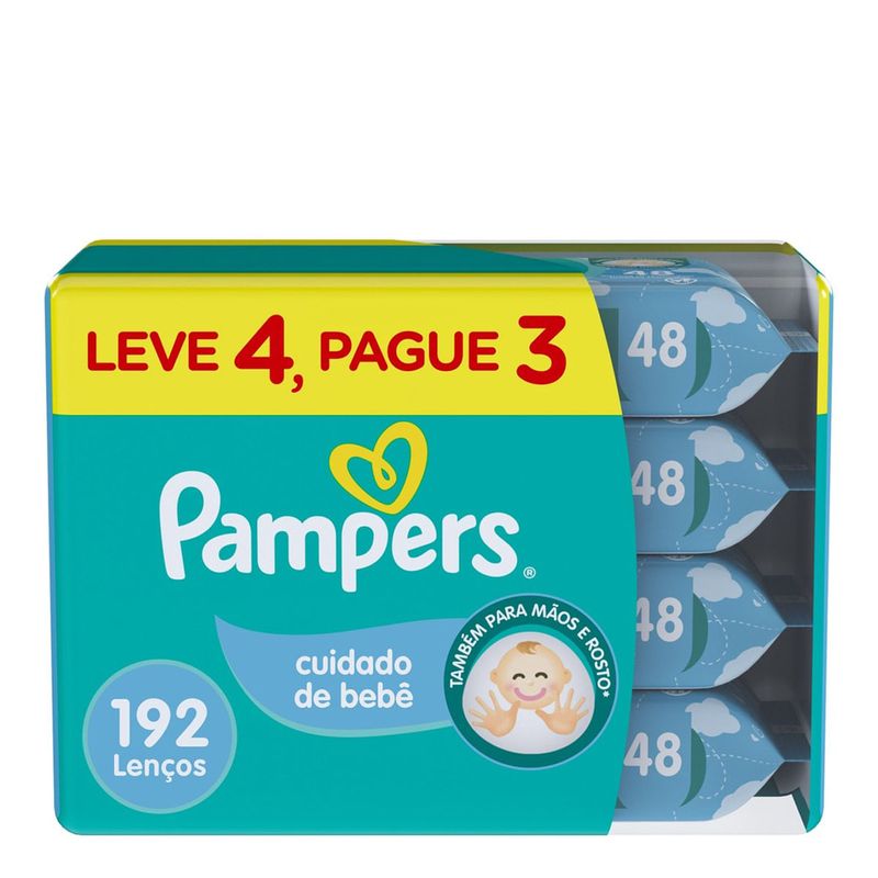 LENÇOS UMEDECIDOS PAMPERS CHEIRINHO DE BEBE L4P3
