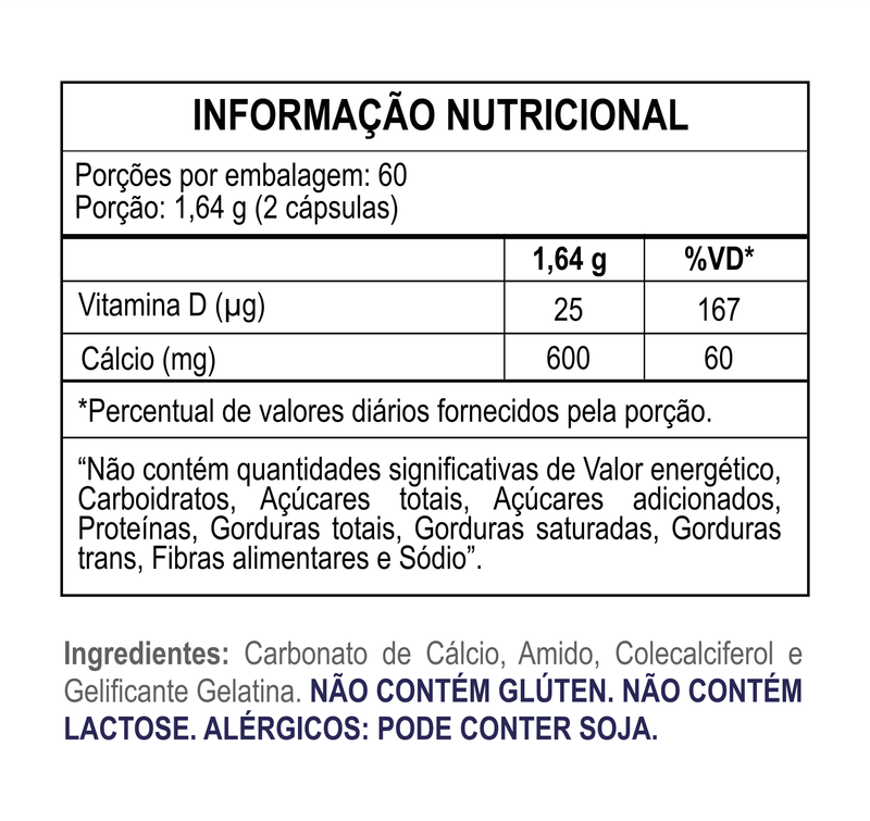CALCIO 600MG+VITAMINA D3 1000UI NATURE HEALTHY 120CPR