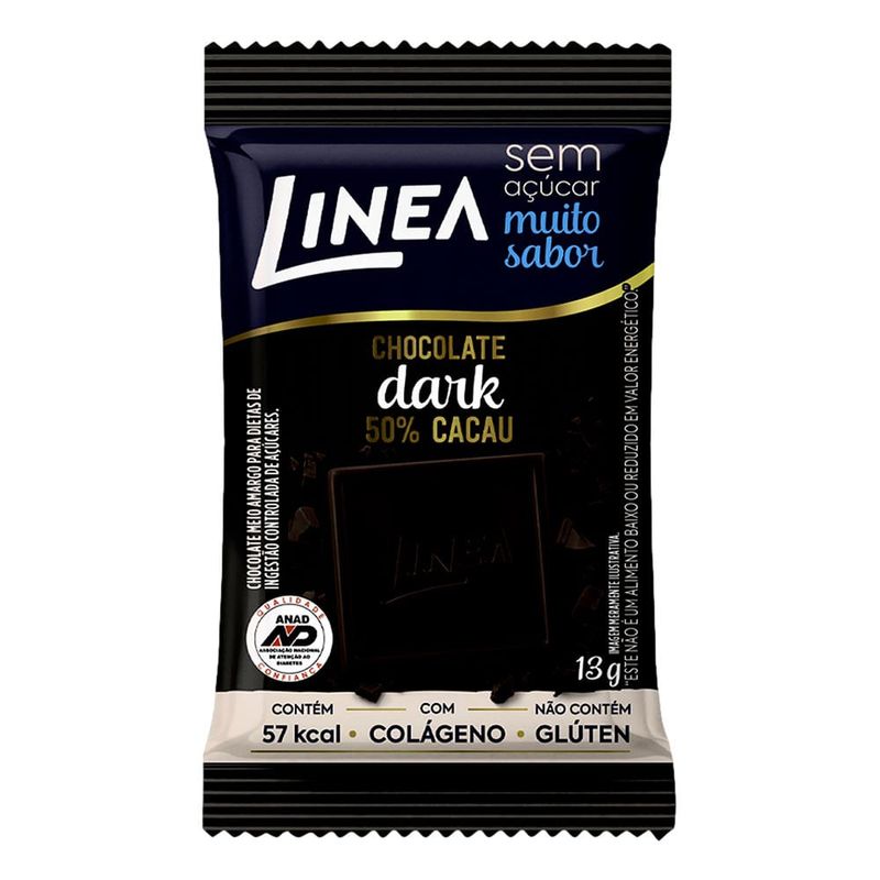 LINEA CHOCOLATE DARK COLAGENO ZERO AÇUCAR 13G