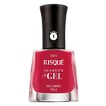 ESMALTE RISQUE DIAMOND GEL ROSA FLAMBADO 9,5ML
