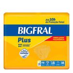 FRALDA BIGFRAL  PLUS GERIATRICA M 18UN