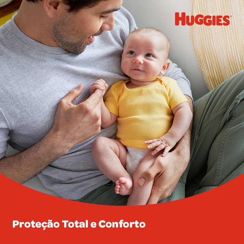 FRALDA HUGGIES MAXIMA PROTEÇAO PRIMEIROS 100DIAS RN 18UN