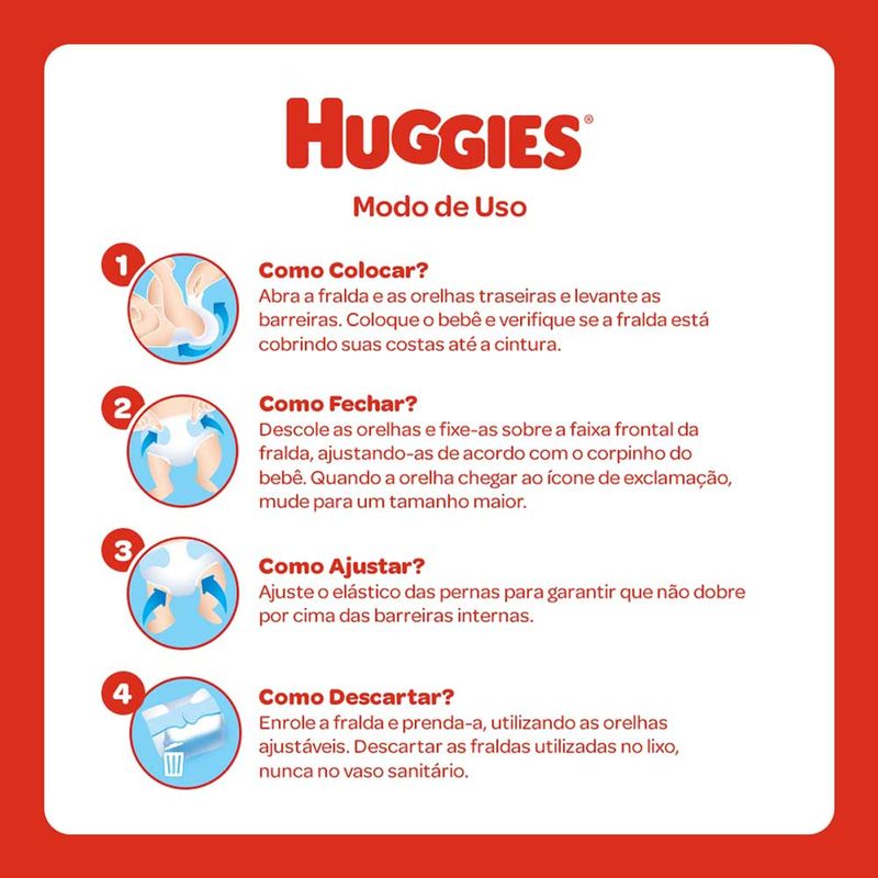 FRALDA HUGGIES MAXIMA PROTEÇAO PRIMEIROS 100DIAS RN 18UN