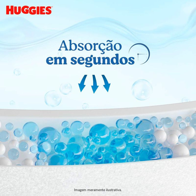 FRALDA HUGGIES RAPIDA ABSORÇAO HIPER M 92UN