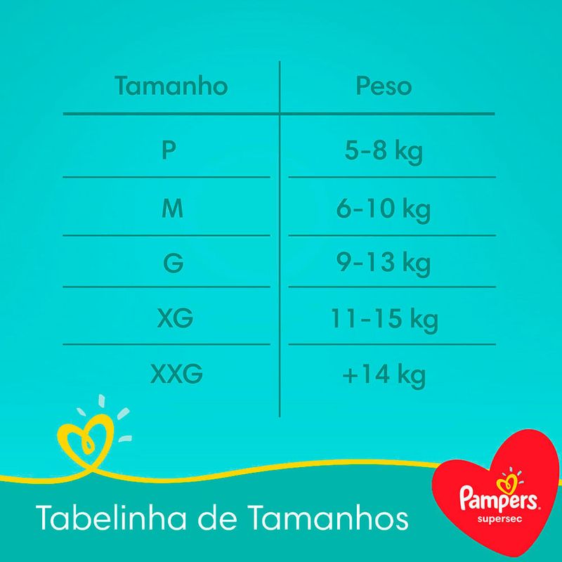 FRALDA PAMPERS SUPERSEC XXG 20UN