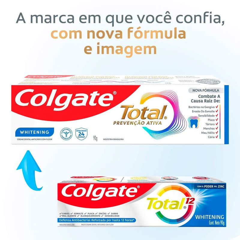 GEL DENTAL COLGATE TOTAL 12 WHITENING 90G