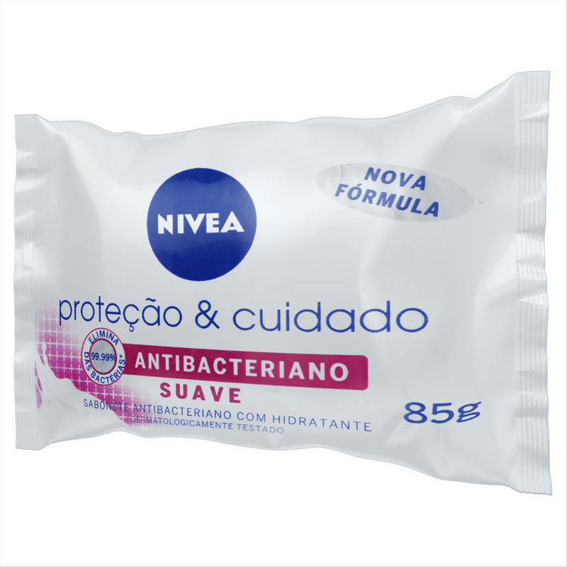 NIVEA SABONETE ANTIBACTERIANO SUAVE 85G