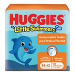 FRALDA HUGGIES MAR E PISCINA G 10UN
