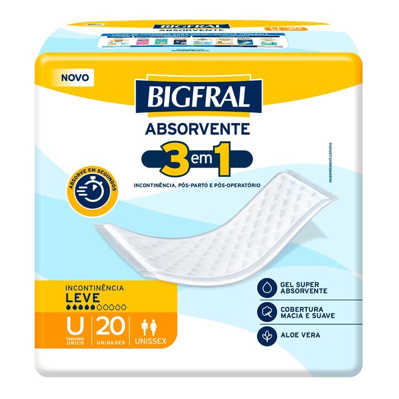 ABSORVENTE BIGFRAL GERIATRICO 20UN
