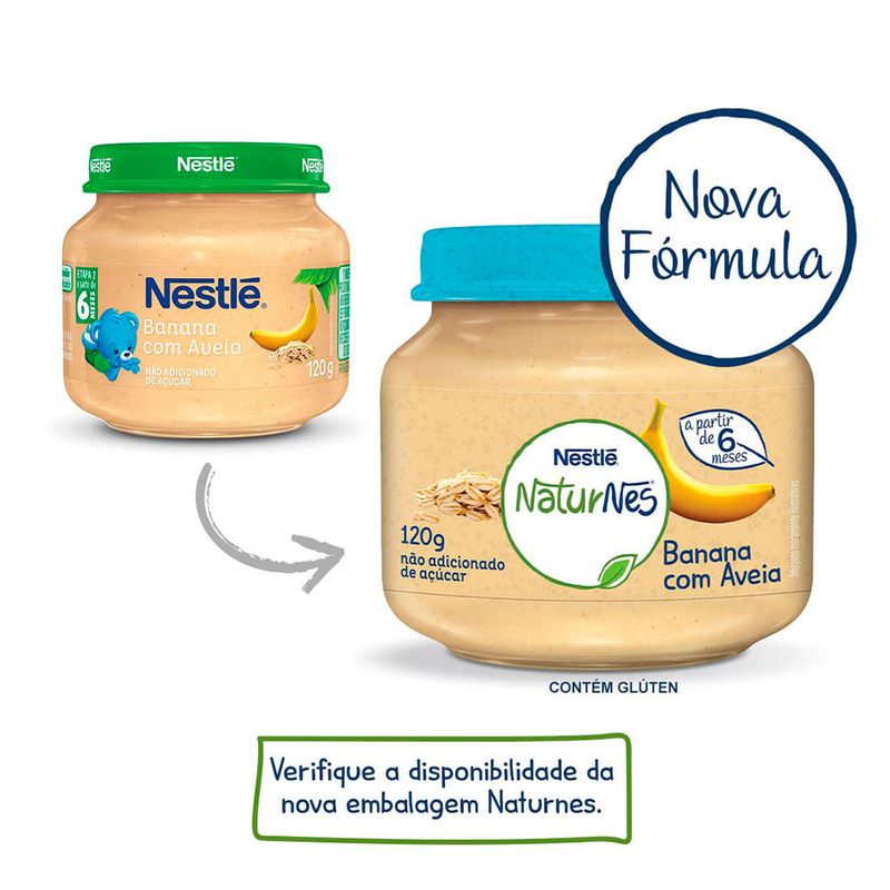 PAPINHA NESTLE BANANA E AVEIA 120G