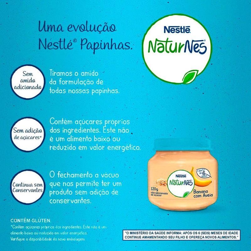 PAPINHA NESTLE BANANA E AVEIA 120G
