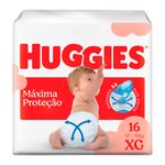 FRALDA HUGGIES MAXIMA PROTEÇAO XG 16UN