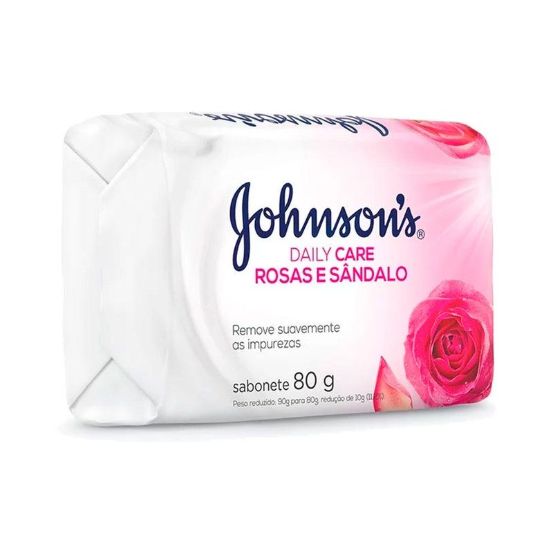 SABONETE JOHNSONS ROSAS E SANDALO 80G