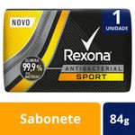 SABONETE REXONA MEN ANTIBACTERIAL SPORT 84G